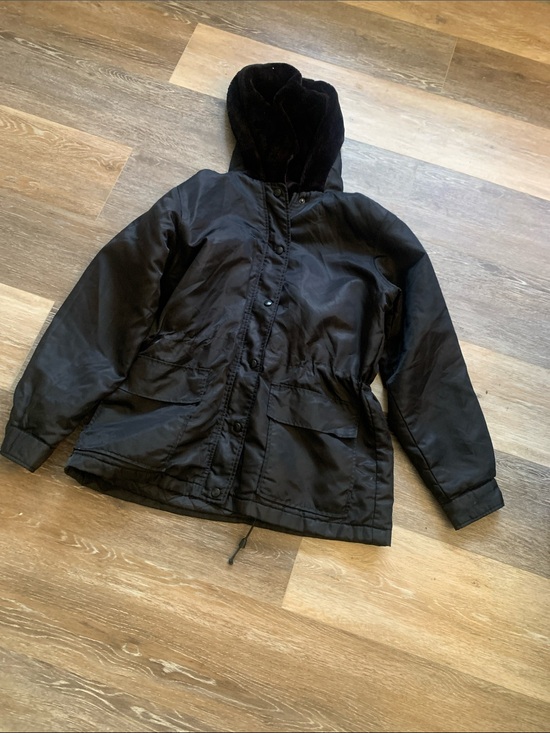 GAP Jackets & Blazers - GAP Women's Black Hooded Drawstring Jacket